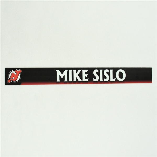 Mike Sislo - New Jersey Devils Locker Room Nameplate  