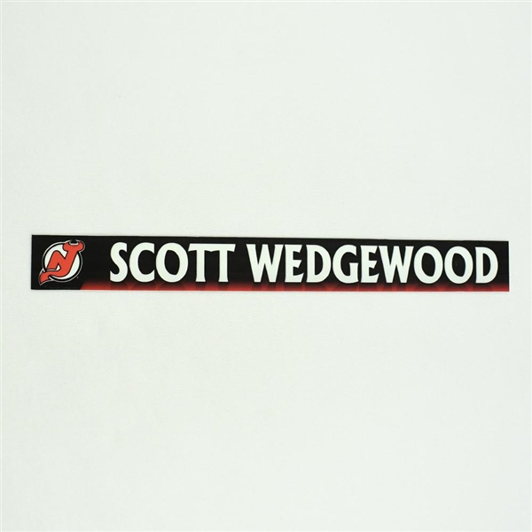 Scott Wedgewood - New Jersey Devils Locker Room Nameplate  