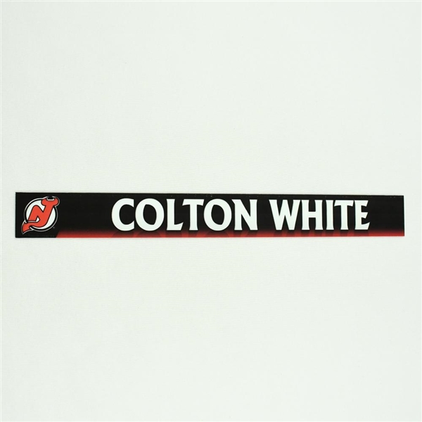 Colby White - New Jersey Devils Locker Room Nameplate  