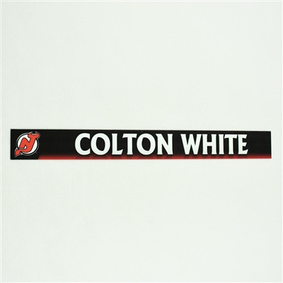Colby White - New Jersey Devils Locker Room Nameplate  