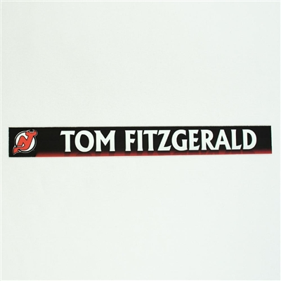 Tom Fitzgerald - New Jersey Devils Locker Room Nameplate  