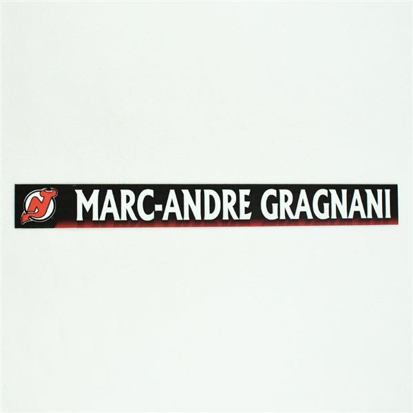 Marc-Andre Gragnani - New Jersey Devils Locker Room Nameplate  