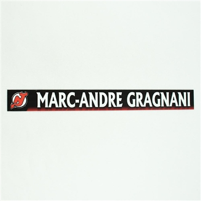 Marc-Andre Gragnani - New Jersey Devils Locker Room Nameplate  