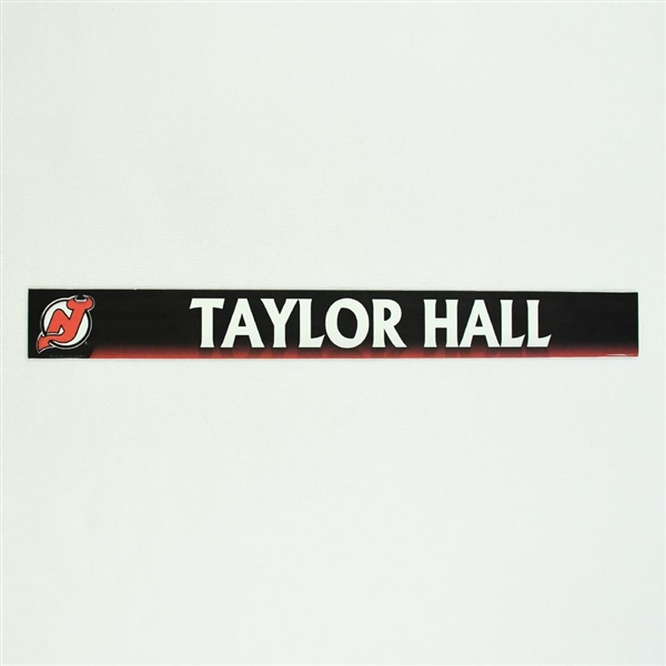 Taylor Hall - New Jersey Devils Locker Room Nameplate  