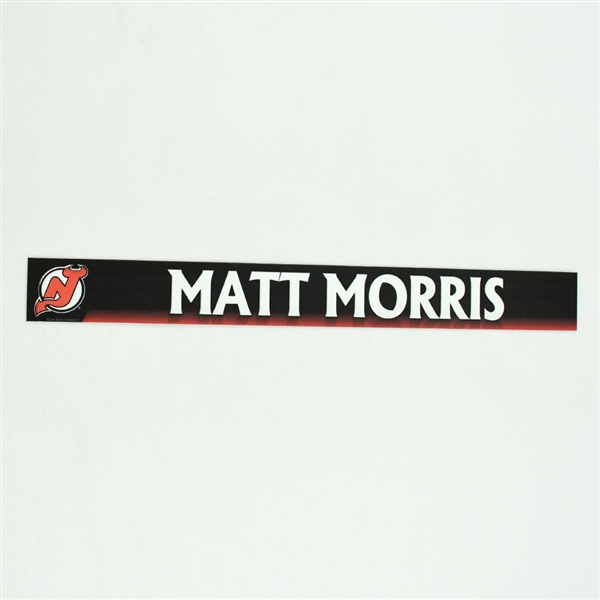Matt Morris - New Jersey Devils Locker Room Nameplate  