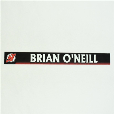 Brian O'Neill - New Jersey Devils Locker Room Nameplate  