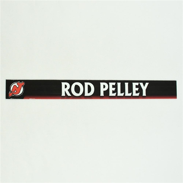 Rod Pelley - New Jersey Devils Locker Room Nameplate  
