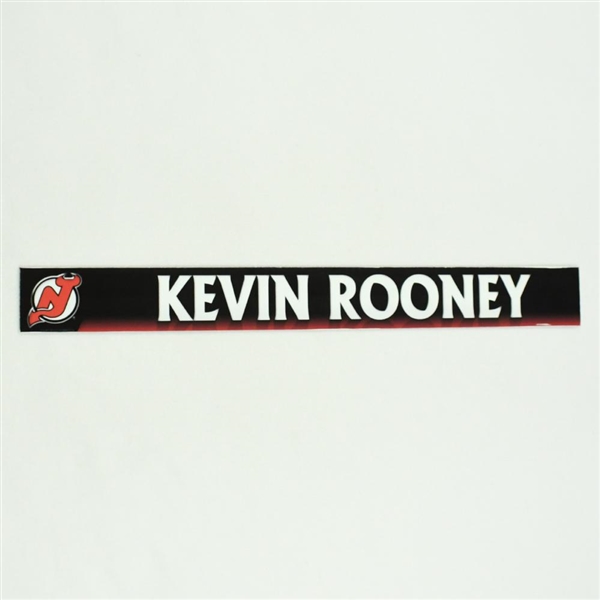 Kevin Rooney - New Jersey Devils Locker Room Nameplate  