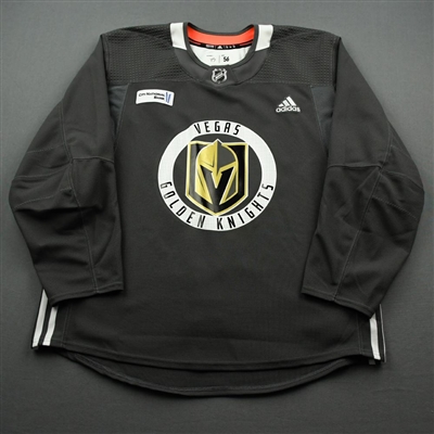 Jake Bischoff - 18-19 - Vegas Golden Knights - w/ City National Bank Patch Practice Jersey 