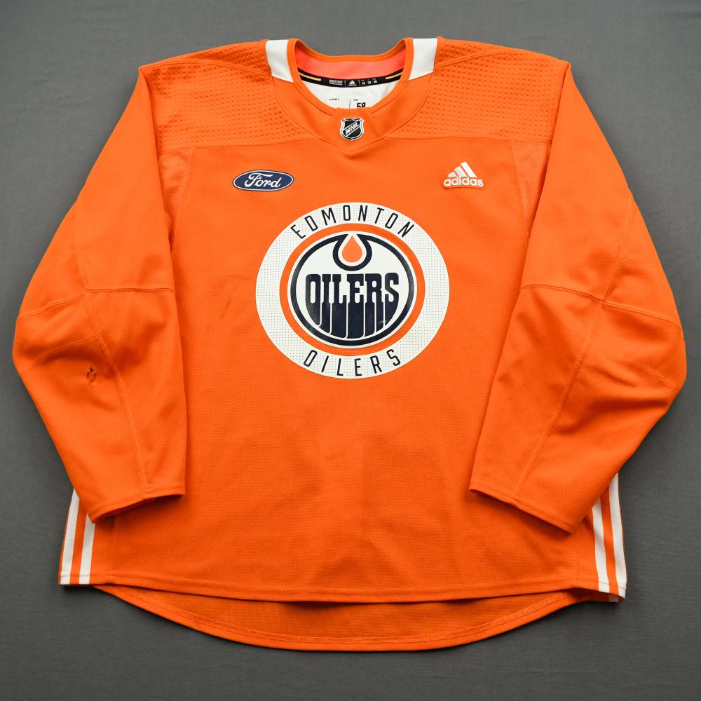 Gaetan Haas #91 - Autographed 2019-20 Edmonton Oilers Pre-game Warm-Up Worn Hockey  Fights Cancer Jersey - NHL Auctions