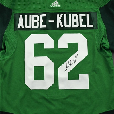 Nicolas Aube-Kubel - St. Patrick's Day Warm-Up Worn Autographed Jersey 