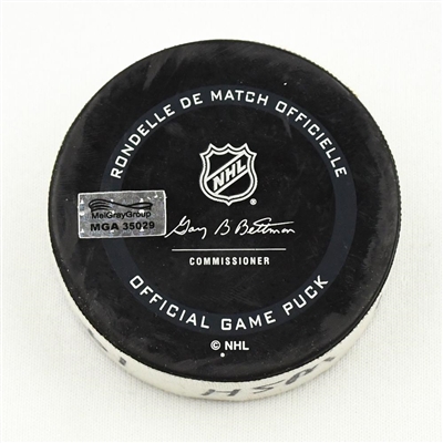 Nicklas Backstrom - Washington Capitals - Goal Puck - February 25, 2021 vs. Pittsburgh Penguins (Capitals Logo)