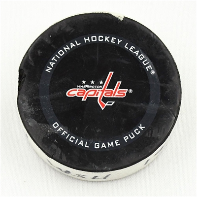 Nicklas Backstrom - Washington Capitals - Goal Puck - February 25, 2021 vs. Pittsburgh Penguins (Capitals Logo)