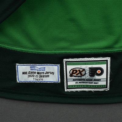 Justin Braun - St. Patrick's Day Warm-Up Worn Autographed Jersey 