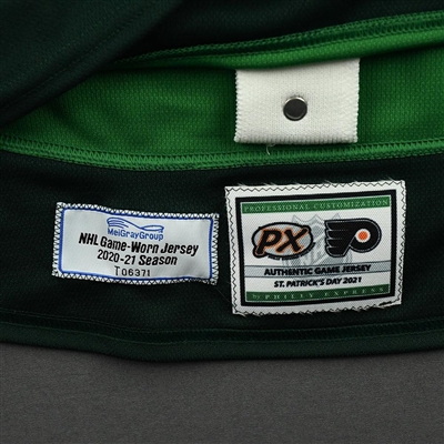 Connor Bunnaman - St. Patrick's Day Warm-Up Issued Autographed Jersey 