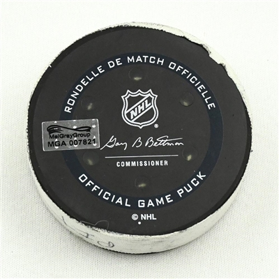 Sidney Crosby - Pittsburgh Penguins - Goal Puck - (Rare TRACKING PUCK) January 13, 2021 vs. Philadelphia Flyers (NHL Logo)