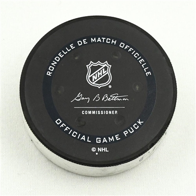 Sidney Crosby - Pittsburgh Penguins - Goal Puck - (Rare TRACKING PUCK) January 13, 2021 vs. Philadelphia Flyers (NHL Logo)