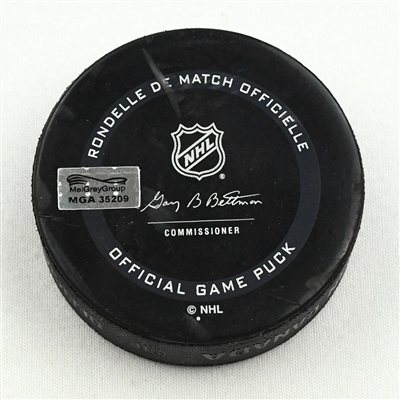 Michael Del Zotto - Columbus Blue Jackets - Goal Puck - March 9, 2021 vs. Florida Panthers (Blue Jackets 20th Anniversary Logo)