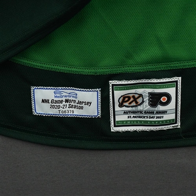 Shayne Gostisbehere - St. Patrick's Day Warm-Up Worn Autographed Jersey 