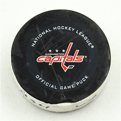 Carl Hagelin - Washington Capitals - Goal Puck - February 25, 2021 vs. Pittsburgh Penguins (Capitals Logo)