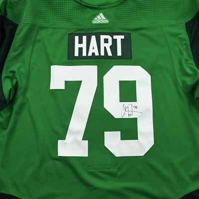 Carter Hart - St. Patrick's Day Warm-Up Worn Autographed Jersey 