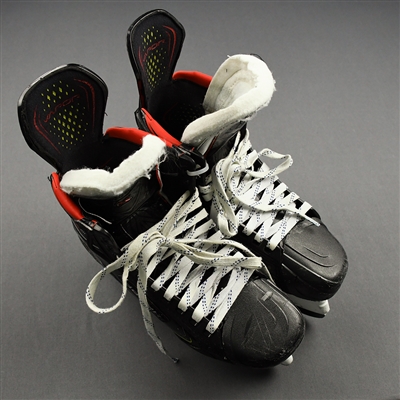 David Pastrnak - Game-Worn - Bauer Vapor 2X Skates - 2019-20 NHL Season