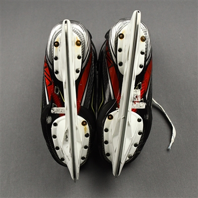 David Pastrnak - Game-Worn - Bauer Vapor 2X Skates - 2019-20 NHL Season