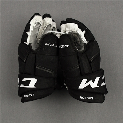 Jeremy Lauzon - Game-Worn - CCM HG QL Gloves - 2019-20 NHL Season