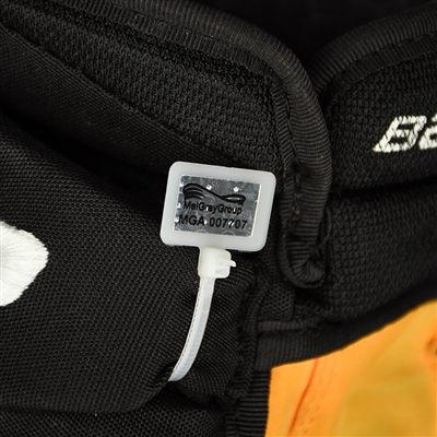 David Pastrnak - Game-Worn - Bauer Supreme 2S Gloves - 2019-20 NHL Season