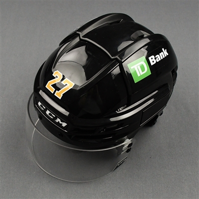 John Moore - Game-Worn - CCM Helmet - 2020-21 NHL Season