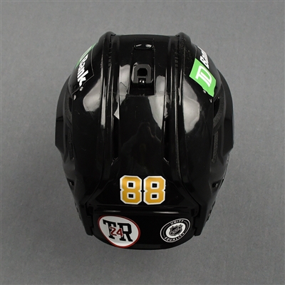 David Pastrnak - Game-Worn - Bauer Helmet - Worn March 3, 2021