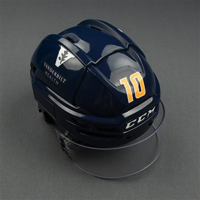 Colton Sissons - Game-Worn Reverse Retro Helmet - 2020-21 NHL Season