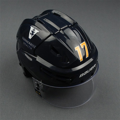 Ben Harpur - Game-Worn Reverse Retro Helmet - 2020-21 NHL Season