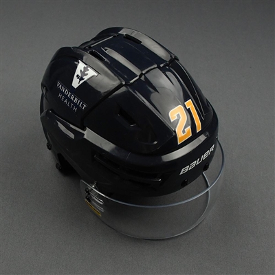 Nick Cousins - Game-Worn Reverse Retro Helmet - 2020-21 NHL Season