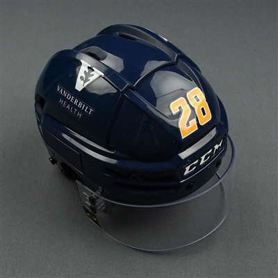 Eeli Tolvanen - Game-Worn Reverse Retro Helmet - 2020-21 NHL Season