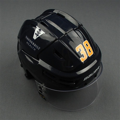 Jeremy Davies - Game-Worn Reverse Retro Helmet - 2020-21 NHL Season