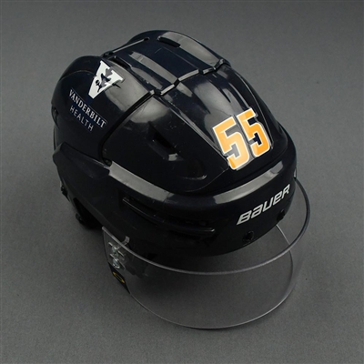 Luca Sbisa - Game-Issued Reverse Retro Helmet - 2020-21 NHL Season