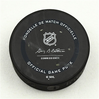 Nashville Predators - Game Puck - (Rare TRACKING PUCK) January 14, 2021 vs. Columbus Blue Jackets (NHL Logo)