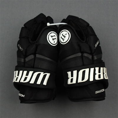 John Moore - Game-Worn - Warrior Covert Gloves - 2019-20 NHL Season