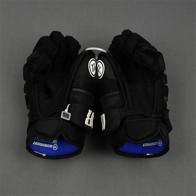 John Moore - Game-Worn - Warrior Covert Gloves - 2019-20 NHL Season