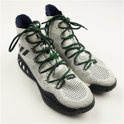 Andrew Wiggins - adidas Crazy Explosive 2016 White with Blue Bottom- Sample Tag