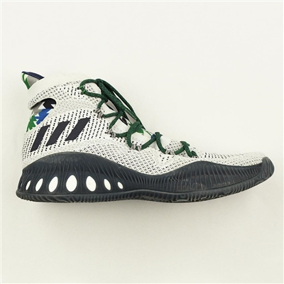 Andrew Wiggins - adidas Crazy Explosive 2016 White with Blue Bottom- Sample Tag