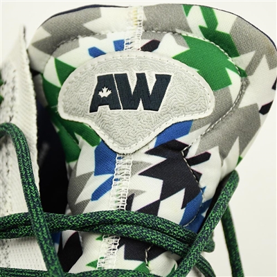 Andrew Wiggins - adidas Crazy Explosive 2016 White with Blue Bottom- Sample Tag
