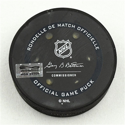 Nashville Predators - Game Puck - (Rare TRACKING PUCK) January 16, 2021 vs. Columbus Blue Jackets (NHL Logo)
