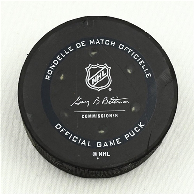 Nashville Predators - Game Puck - (Rare TRACKING PUCK) January 16, 2021 vs. Columbus Blue Jackets (NHL Logo)