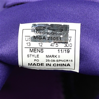 Spencer Dinwiddie - 2019 K8iros Mark II PE (Purple) - January 4, 2020 @ Toronto Raptors