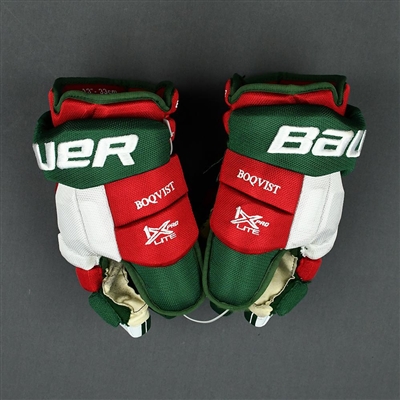 Jesper Boqvist - Game-Worn Heritage Gloves - 2019-20 NHL Season