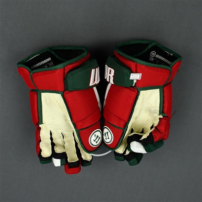 Will Butcher - Game-Worn Heritage Gloves - 2019-20 NHL Season