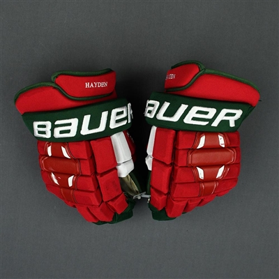 John Hayden - Game-Worn Heritage Gloves - 2019-20 NHL Season