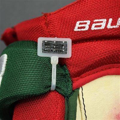 Jack Hughes - Game-Worn Heritage Gloves - 2019-20 NHL Season